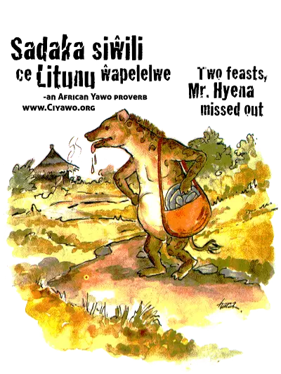 Original art from Wisdom of the Yawo People